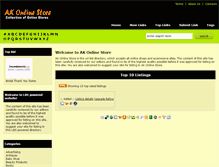 Tablet Screenshot of akonlinestore.com